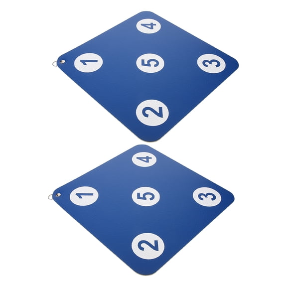 Pretyzoom 2Pcs Rubber Fencing Target for Target Practice Dark Blue Puncture Resistance Sturdy Game Experienced Fencers