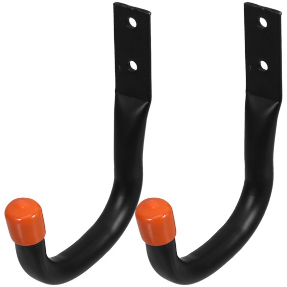 Pretyzoom 2Pcs Garage Ceiling Hooks Heavy Duty Mount Rack with Screws for Hanging Bikes and Ladder Storage