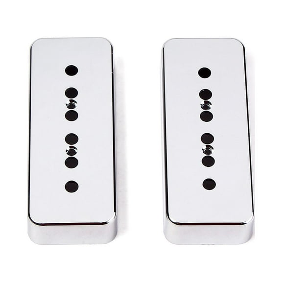 Pretyzoom Silver Nickel-Silver Soapbar Pickup Covers for Guitar Aged Look 50Mm Pole Spacing