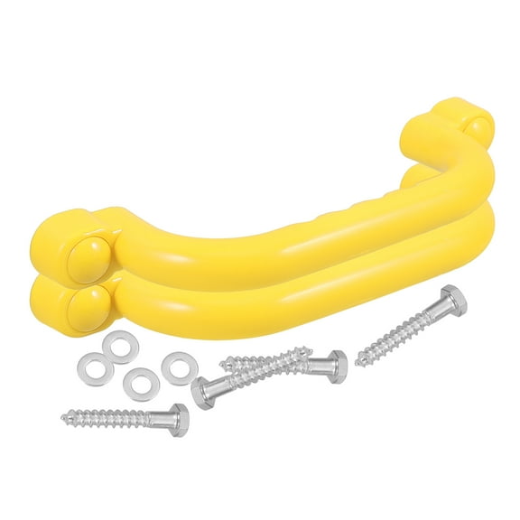 Pretyzoom Playground Grab Handles NonSlip Yellow Plastic 2Pcs