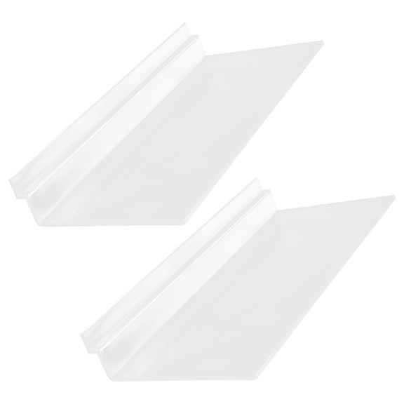 Pretyzoom 2Pcs Transparent Floating Shelves for Shoes Clear Wall Display with Easy Install for Home