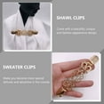 thumbnail image 1 of Pretyzoom 2-Pack Dress Clips Tightener in Assorted Colors, Vintage Alloy Clothing Accessories for Women’s Party, Wedding, and Daily Wear, 1 of 8