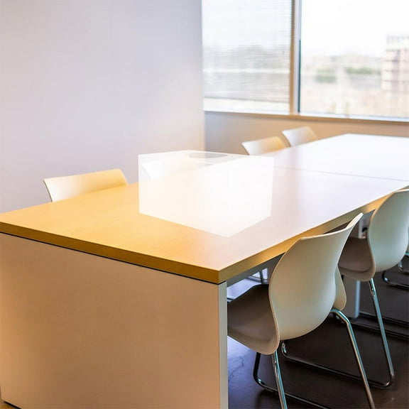 Pretyzoom Voting Box Donation Box Transparent PP 2Pcs for Vote Collection