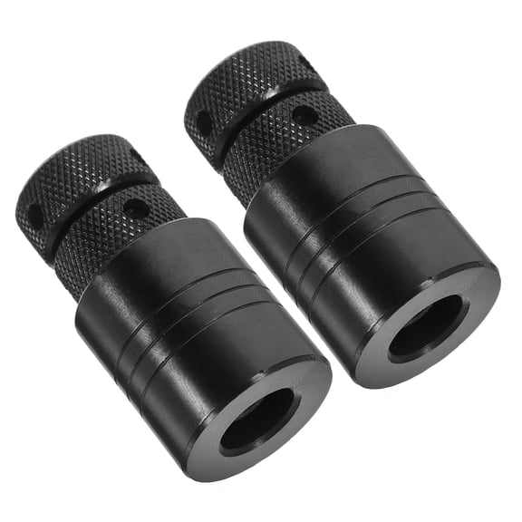 Pretyzoom 2Set Adjustable Screw Jack Heavy Duty Black Steel Leveling For Machinery Stable Support