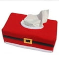 thumbnail image 1 of Pretyzoom 2-Pack Red Christmas Tissue Box Covers Decorative Holiday Table and Home Display Accessories, 1 of 8