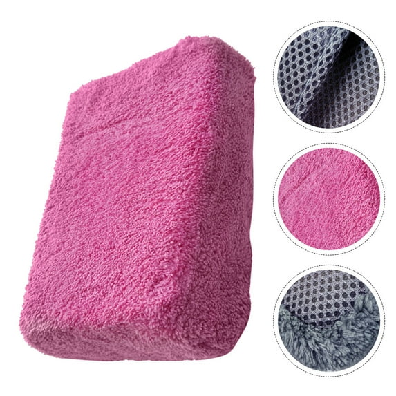 Pretyzoom 2Pcs Rosy Auto Cleaning Sponge Block with Easy Maintenance and Strong Water Hold