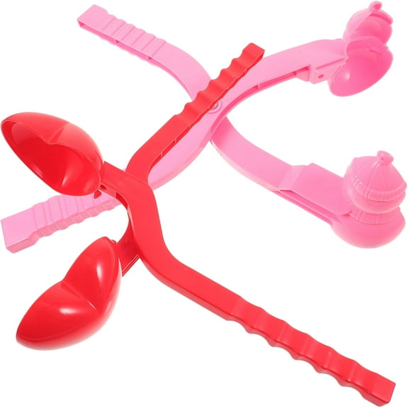 Pretyzoom 2Set Outdoor Plaything Snow Clip Tools Assorted Color Plastic For Interpersonal Relationships
