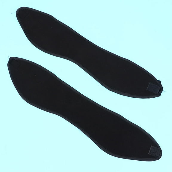 Pretyzoom 3Pcs Black Elastic Headband with Fleece Ear Coverage for Running Hiking Cycling
