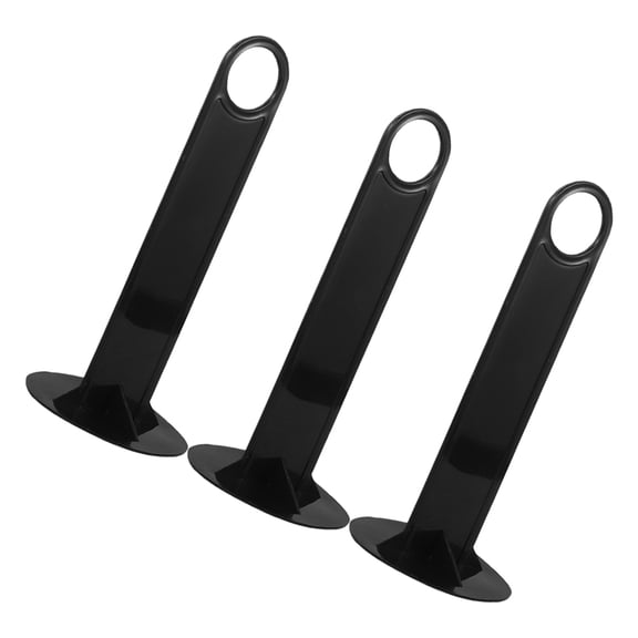 Pretyzoom 3Pcs Black Plastic Training Cone Holder Stand for Soccer Football with Convenient Carry Tray