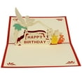 thumbnail image 1 of Pretyzoom 3Pcs Cartoon Birthday Cake Card Paper Red Birthday Party, 1 of 8