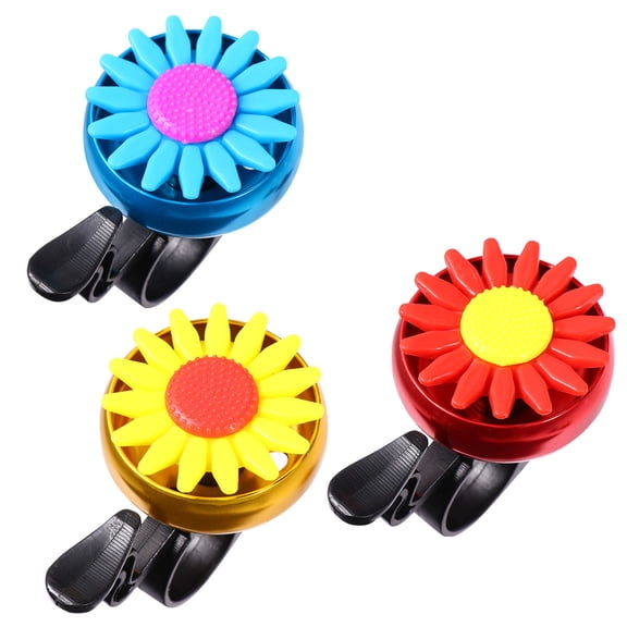 Pretyzoom 3Pcs Bike Safety Bell Practical Hand Ringing Bell for Standard Bikes