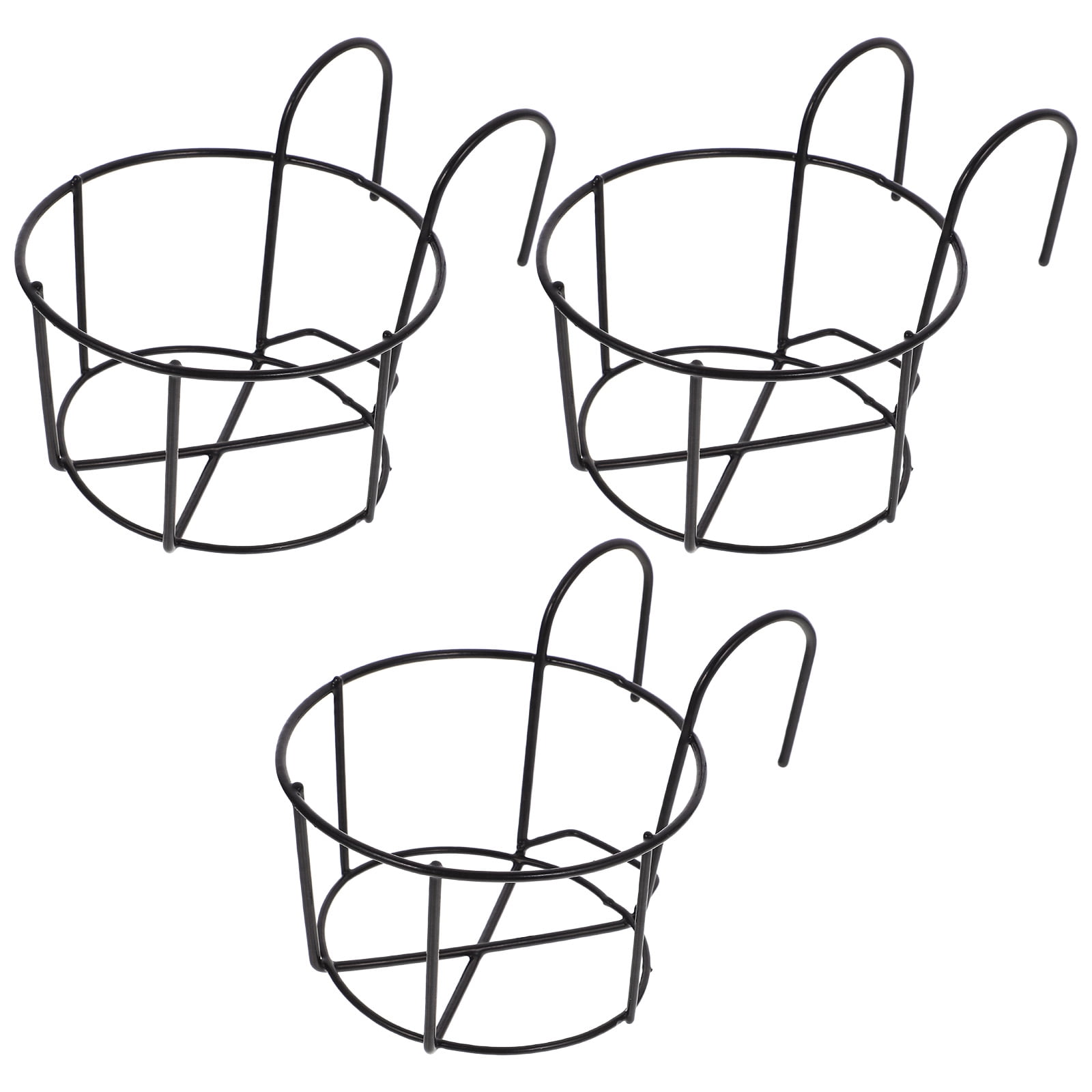Pretyzoom Fence Railing Planter Hanging Planter Pot 3pcs