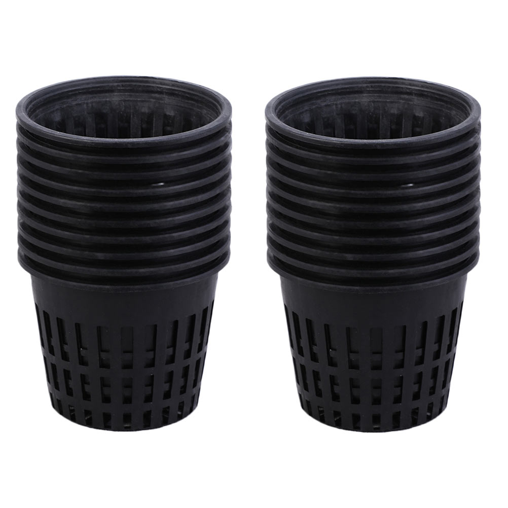 Pretyzoom 40 Pcs Plant Container Clear Pots with Drainage Plastic Mesh ...