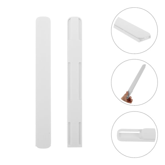 Pretyzoom 4Pcs Cabinet Furniture Drawer Slides Hips White with Smooth Surface