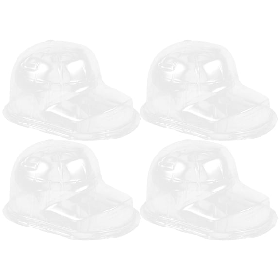 Pretyzoom Transparent PP Hat Display Holder for Baseball Cap Shaping and Storage 4Pcs