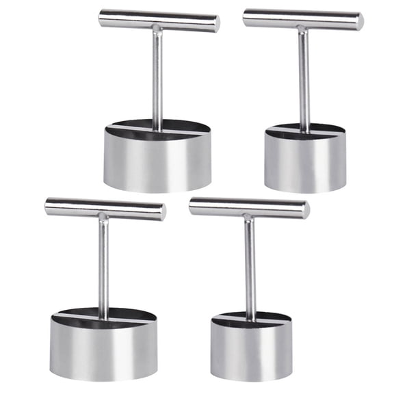 Pretyzoom 4Pcs Metal Fruit Core Remover Set with Comfortable Handle Easy to Use Kitchen Gadget