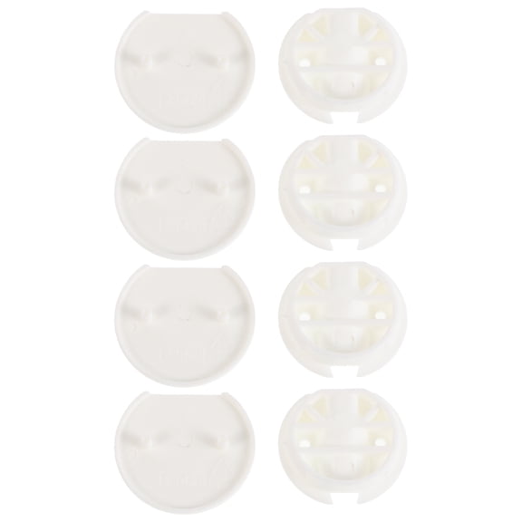 Pretyzoom 4Pcs Multi Functional Plastic Corner Brackets for Furniture and Trailer Use