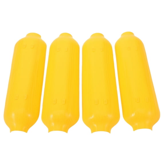 Pretyzoom 4Pcs Plastic Corn Dish Yellow Home Use Snack Serving Plate and Reusable Tray