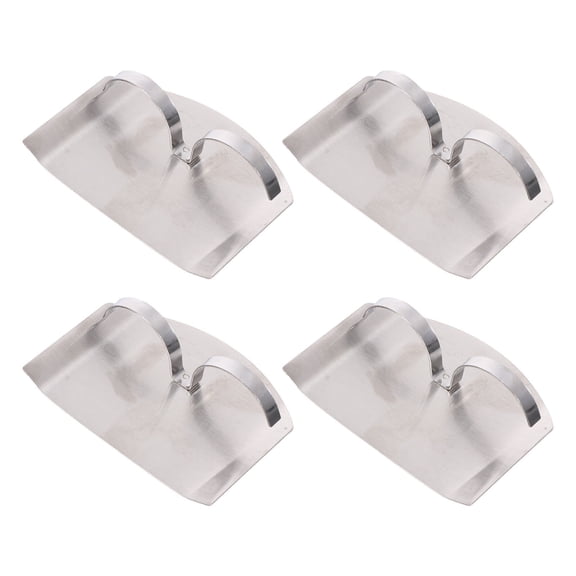 Pretyzoom Stainless Steel Slicing Guide Finger Guard 4Pack