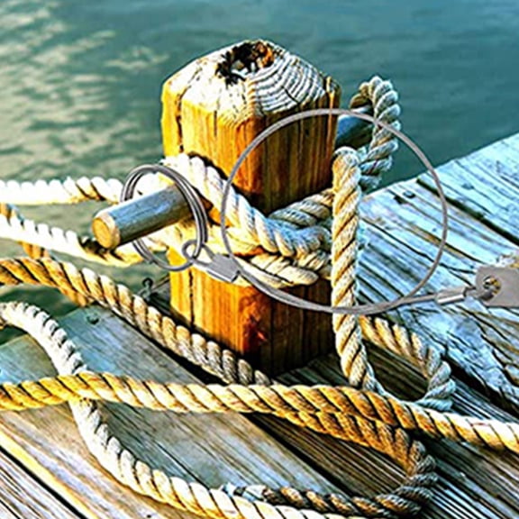 Pretyzoom 4pcs Quick Release Safety Tether Wire for Practical Boat Accessories