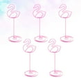 thumbnail image 1 of Pretyzoom 5Pcs Black Metal Flamingo Table Number Holders and Name Card Clips for Wedding, 1 of 8