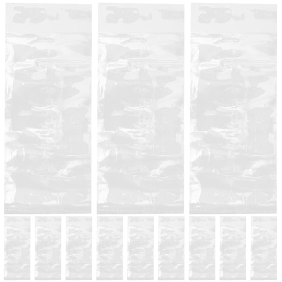 Pretyzoom Durable Hdpe Fish Packaging Bags Transparent for Storage 50Pcs