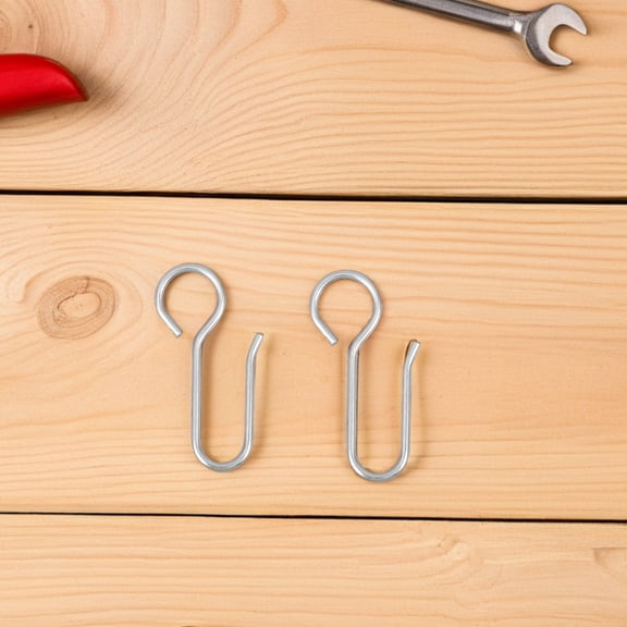 Pretyzoom 50pcs Wall Mount Curtain Track in Silver Zinc Plating Steel for Ceiling Decoration Decorators