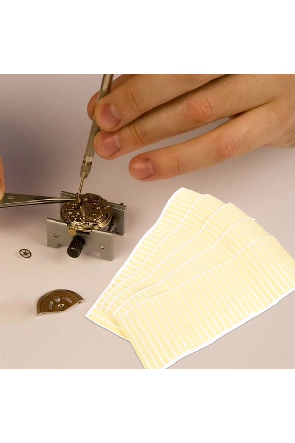 Dial Sticker Yellow Strong Adhesive for Watch Movement and Jewelry Repair 5Pcs