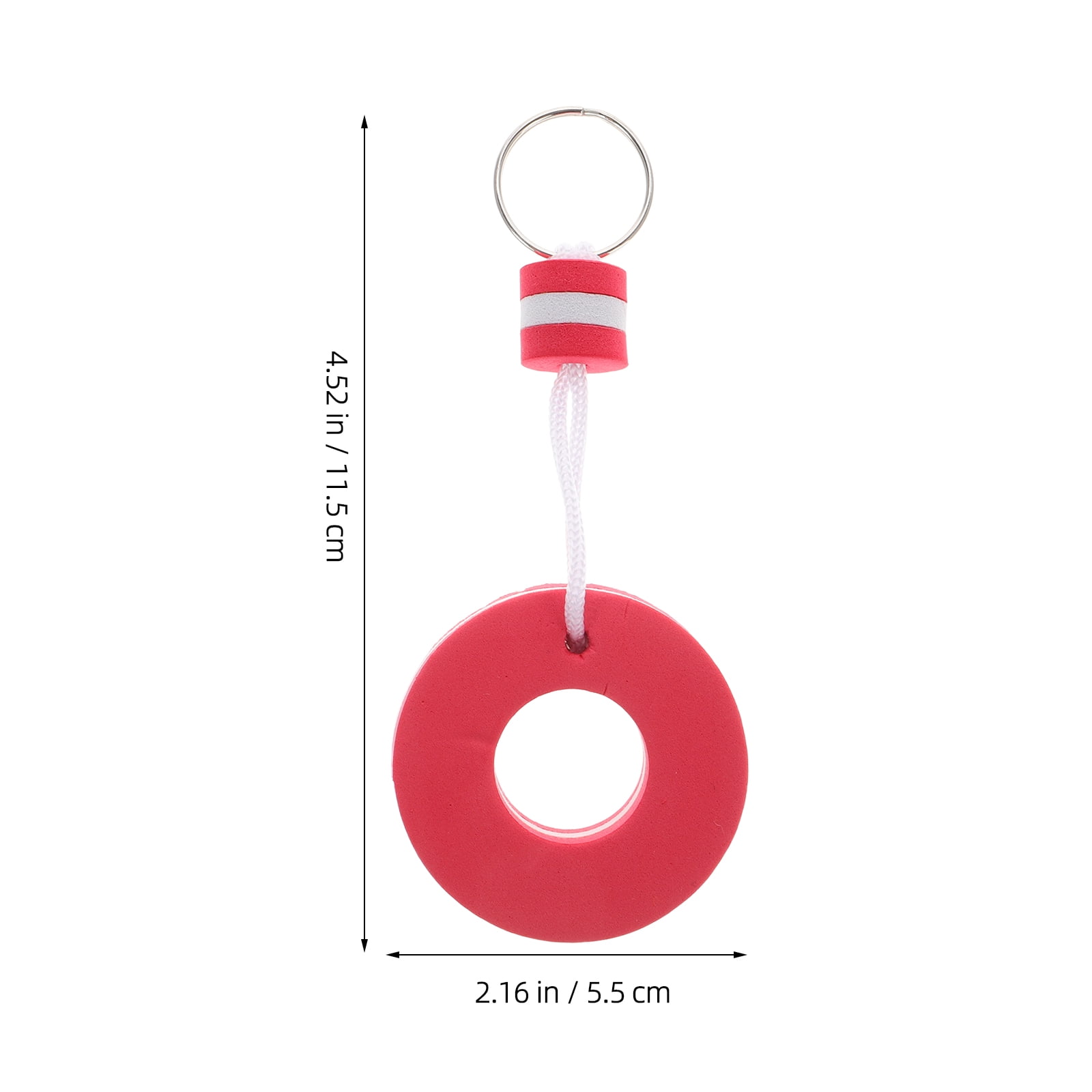 Pretyzoom 5pcs Lifeguard Keychain EVA Floatable Key Ring for Boating ...