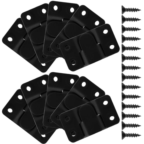 Pretyzoom 6 Pairs Stainless Steel Interlocking Furniture Connectors for Mounting Artworks in Living Room