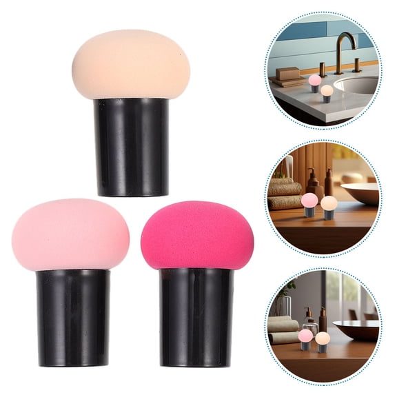 Pretyzoom 6PCS Sponges Makeup Blender Set Hydrophilic Polyurethane Assorted Color for Dry and Wet Application Women