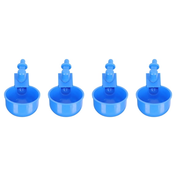 Pretyzoom 6Pack Round Chicken Water Dispenser Plastic Large Capacity for Chickens Ducks