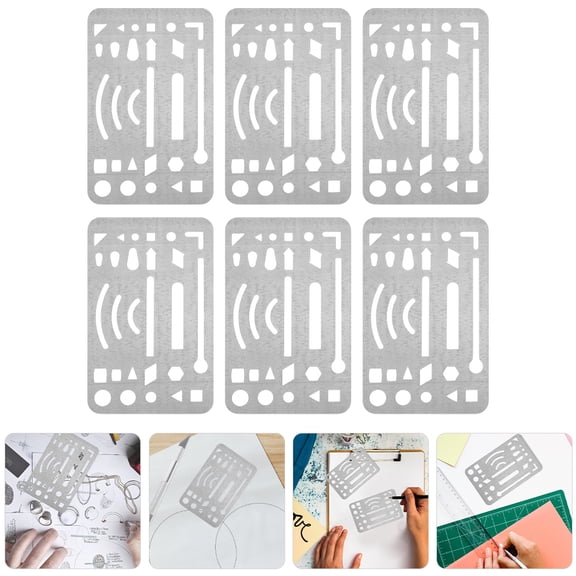 Pretyzoom Portable Stainless Steel Erasing Shield for Drawing and Engineering