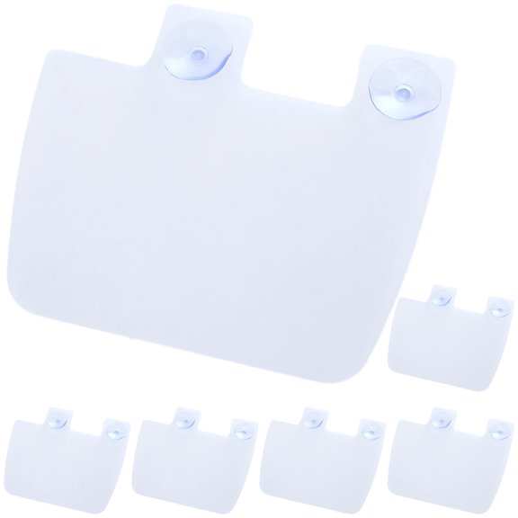 Pretyzoom 6Pcs Kitchen Sink Splashing Baffle Boards with Suction Cups for Effective Water Control
