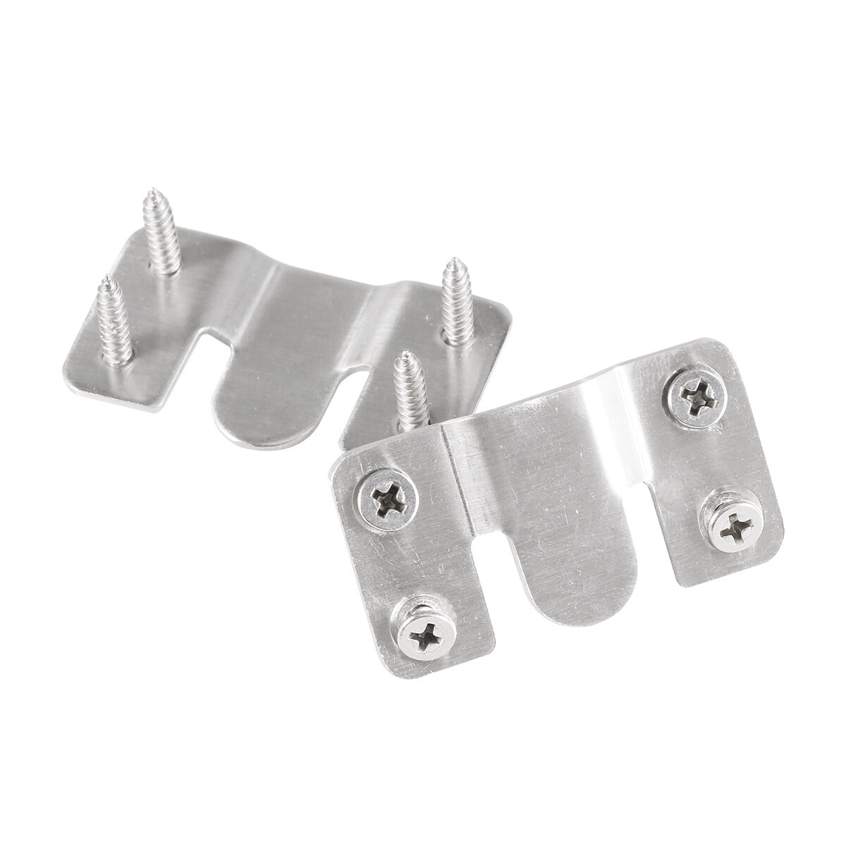Pretyzoom 8 Pcs Screws Stainless Steel Picture Hanging Brackets ...