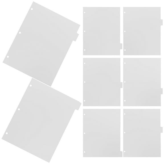 Pretyzoom Transparent Folder Dividers with Color Coded Tabs for Efficient Paper Sorting