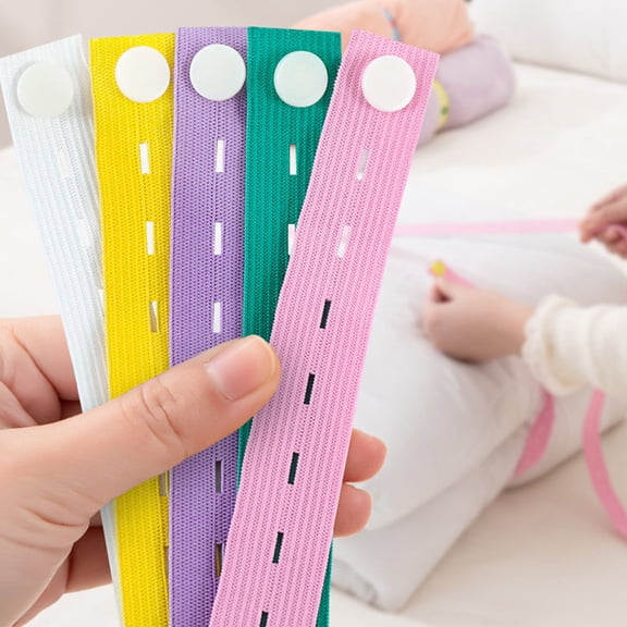 Pretyzoom Clothing Organizer Bands, Assorted Color, High Elasticity for Closet and Travel, 8Pcs