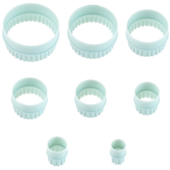 Pretyzoom 8Pcs Portable Dumpling Skin Maker Round Cookie Molds for Household Baking