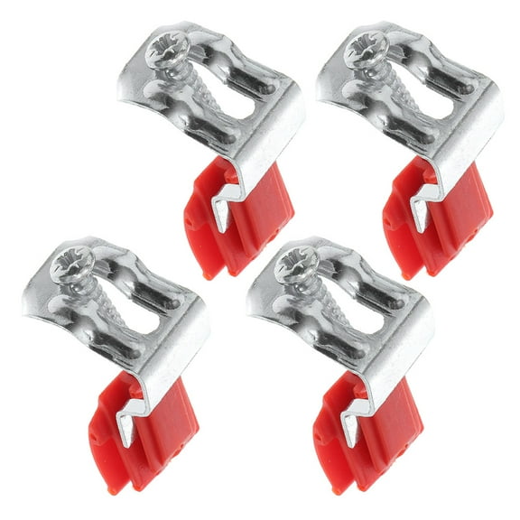 Pretyzoom 4Pcs Durable Stainless Steel Sink Installation Clips with Bowshaped Design for Kitchen Sink Support