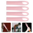 thumbnail image 1 of Pretyzoom PP Broom Handle Grip Pink Antislip Hanging Hole for Home 4Pcs, 1 of 8