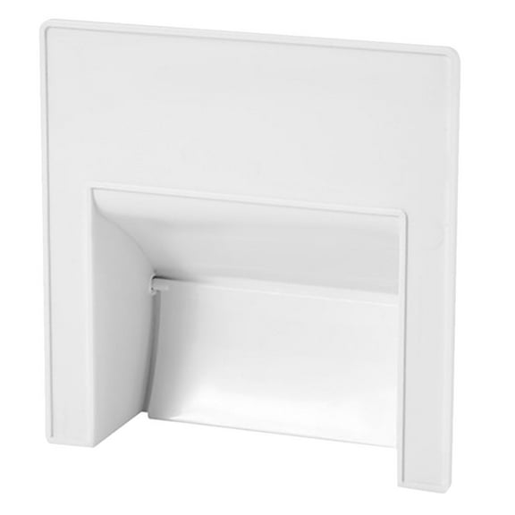 Pretyzoom White ABS Wall Drain Cover Baffle for Bathroom Preventing Backflow and Maintaining Cleanliness