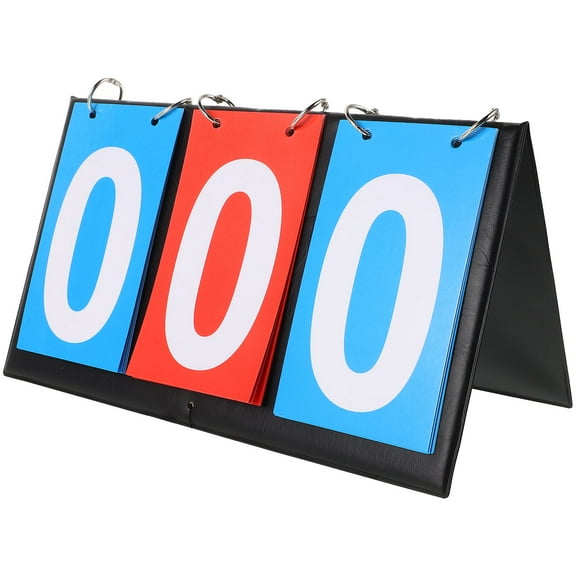 Pretyzoom Portable Tabletop Scoreboard Flipper Assorted Color 1Pcs