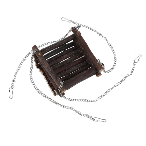 Pretyzoom Black Pet Accessories with Small Swing for Chinchilla and Hamster Toys Made of Plastic