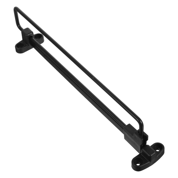 Pretyzoom Black Telescopic Clothes Rod, Adjustable for Home Use, Pull Out Hanging Rail, Iron and Plastic