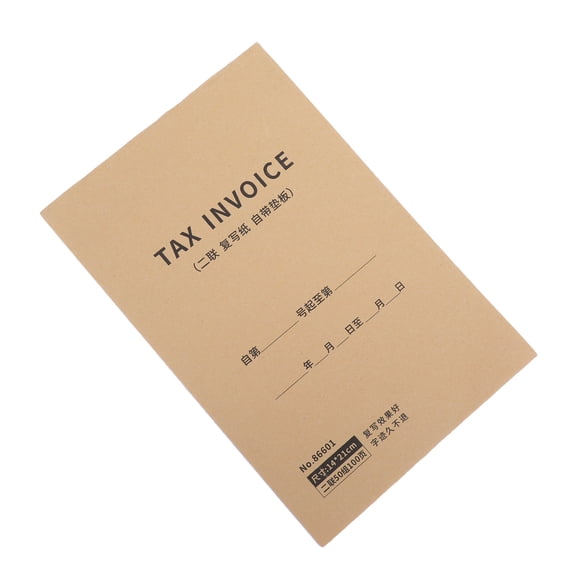 Pretyzoom Business Invoice Receipt Book English Format Multi Color for Small Business Record Keeping
