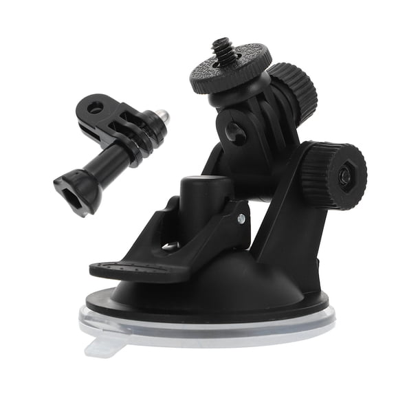 Pretyzoom Tiltable Black ABS Car Camera Stand, Rotatable for Storage Use