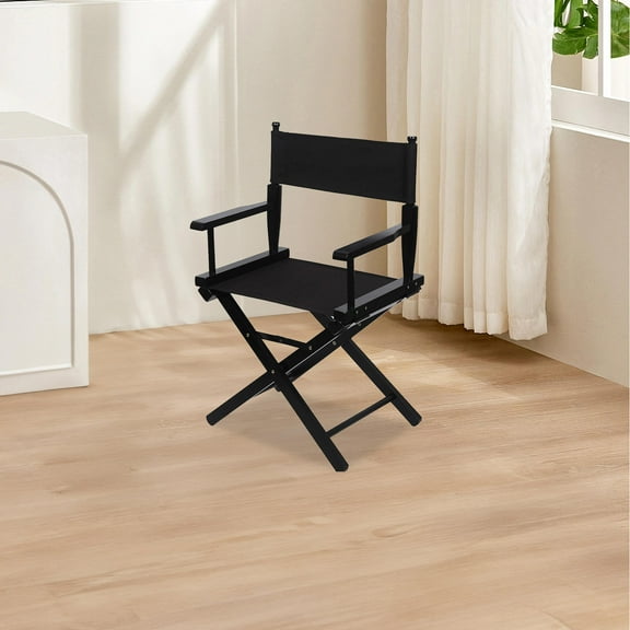 Pretyzoom Camping Chair Canvas Black Breathable Folding Chair Seat Replacement for Patio and Outdoor Use