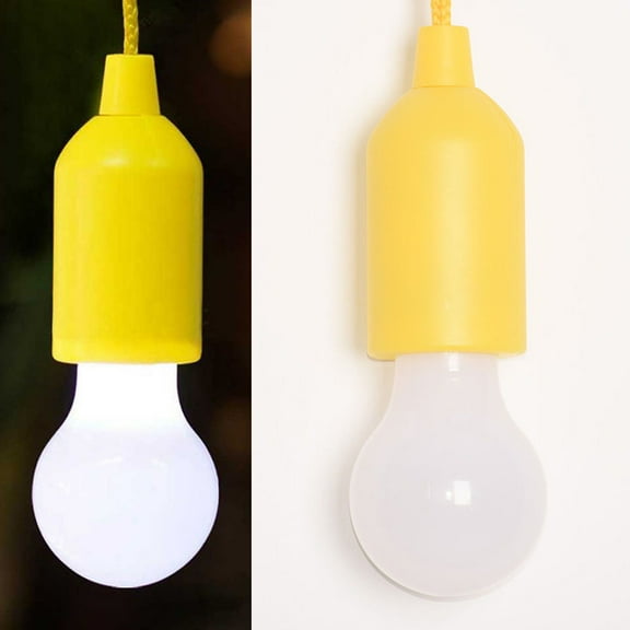 Pretyzoom Camping Tent Lights LED Pull Cord Light Plastic White Light for Homeowners in Poorly Lit Areas