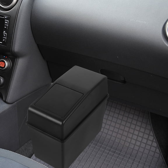 Pretyzoom Multiuse Black Car Organizer Trash Can with Lid for Camping and Vehicle Storage