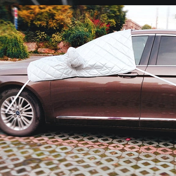 Pretyzoom Car Front Window Cover with Extended Windshield Wiper Protection